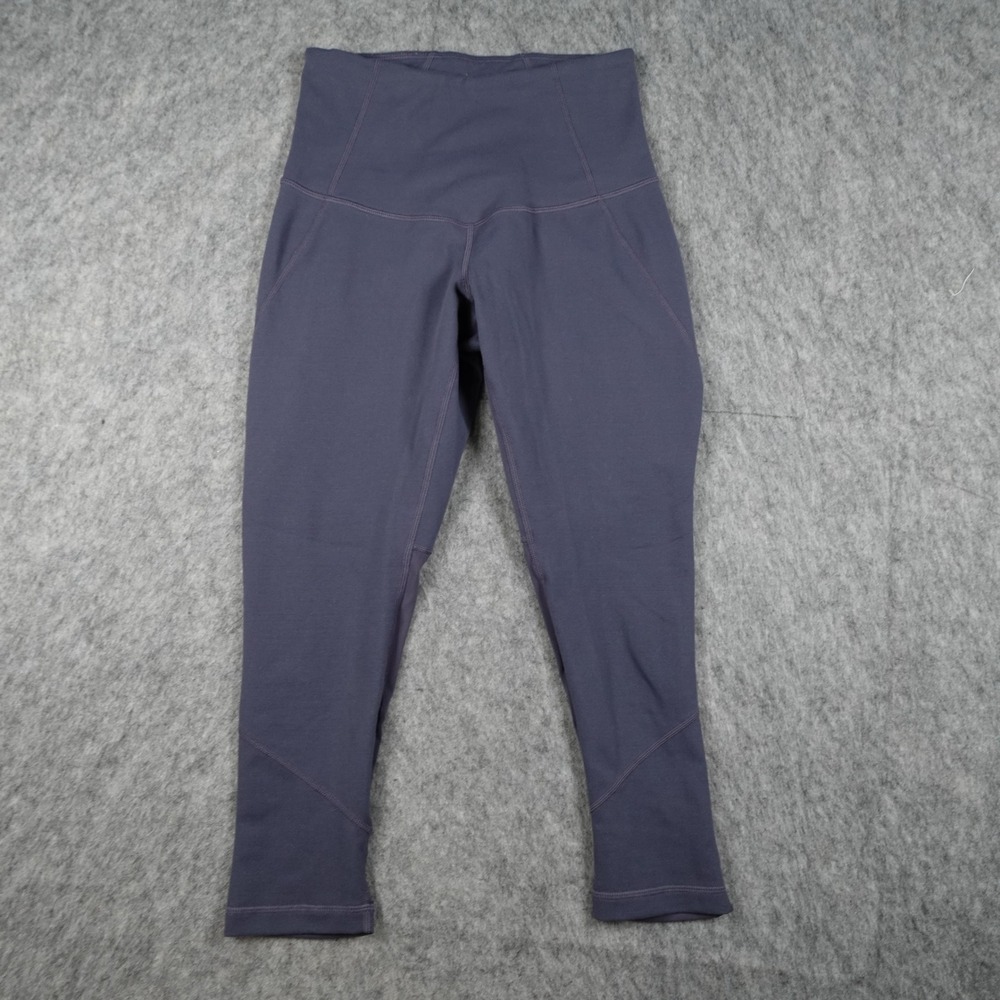 Zella Leggings Women XS/S? Purple High Rise Mesh Panel Cropped Compression Yoga